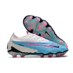 Nike Phantom GX Gripknit Elite FG Blu Baltico Rosa Blast Bianco