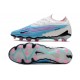 Nike Phantom GX Gripknit Elite FG Blu Baltico Rosa Blast Bianco