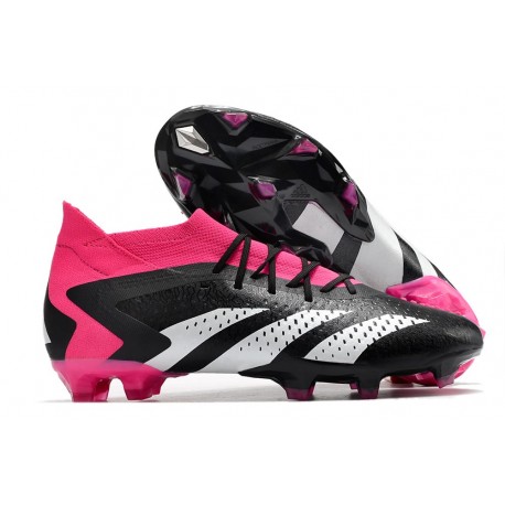 adidas Predator Accuracy.1 FG Scarpa Nero Core Bianco Rosa Shock Team