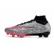 Nike Air Zoom Mercurial Superfly IX Elite Fg Rosa Argento Nero