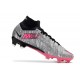 Nike Air Zoom Mercurial Superfly IX Elite Fg Rosa Argento Nero