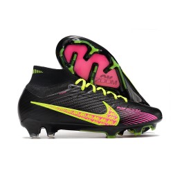 Nike Air Zoom Mercurial Superfly IX Elite Fg Nero Rosa Giallo