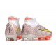 Nike Air Zoom Mercurial Superfly IX Elite Fg Bianco Oro