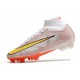 Nike Air Zoom Mercurial Superfly IX Elite Fg Bianco Oro