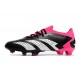 adidas Predator Accuracy.1 Low FG Nero Core Bianco Rosa Shock Team