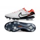 Nike Tiempo Legend 10 Elite FG Bianco Nero Cremisi Vivace