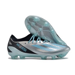 Scarpe Adidas X Crazyfast Messi.1 FG Argento Metallico Bliss Blu Nero Core