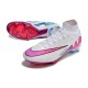 Nike Zoom Mercurial Superfly 9 Elite Fg Bianco Rosa Blu