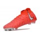 Scarpe Nike Phantom Luna Elite NU FG Cremisi Vivace Bianco