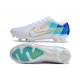 Nike Air Zoom Mercurial Vapor 15 Elite FG Bianco Blu Oro