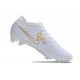 Nike Air Zoom Mercurial Vapor 15 Elite FG Bianco Blu Oro