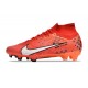 Nike Zoom Mercurial Superfly 9 Elite Fg MDS Rosso Bianco