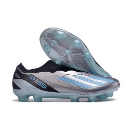 Adidas X Crazyfast.1 Senza Lacci FG Argento Metallico Bliss Blu Nero Core