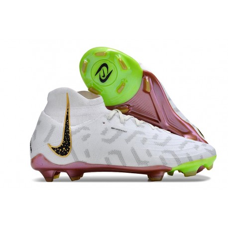 Scarpe Nike Phantom Luna Elite NU FG X WWC Bianco Nero Oro