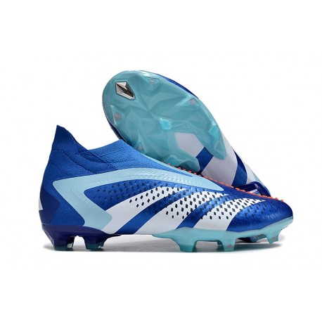 Scarpe adidas Predator Accuracy+ FG Blu Bianco