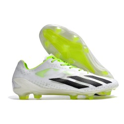 Scarpe da Calcio Adidas X Crazyfast+ FG Bianco Nero Core Limone Lucido