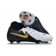 Nike Phantom Luna Elite II FG Nuovo Bianco Nero Oro Metallizzato