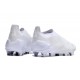 Scarpa adidas Predator Elite Senza Lacci FG Bianco Argento Met