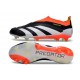 Scarpa adidas Predator Elite Senza Lacci FG Nero Core Bianco Rosso Solare