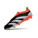 Scarpa adidas Predator Elite Senza Lacci FG Nero Core Bianco Rosso Solare