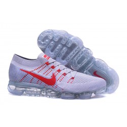 Nike 2018 Air Vapormax Flyknit Scarpe Bianco Rosso