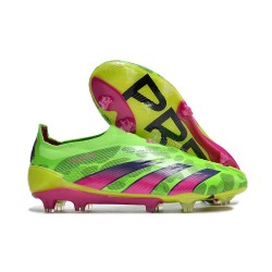 adidas Predator Elite Senza Lacci FG Team Verde Solare Team Shock Giallo Lucid Lemon