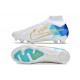 Nike Zoom Mercurial Superfly 9 Elite Fg Bianco Blu Oro