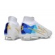 Nike Zoom Mercurial Superfly 9 Elite Fg Bianco Blu Oro
