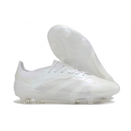 adidas Predator 24 Elite FG Bianco Argento Met