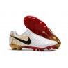Nike Tiempo Legend VII FG Scarpe da Calcio Canguro - Bianco Oro Rosso Nike Tiempo Legend VII FG Scarpe da Calcio Canguro -