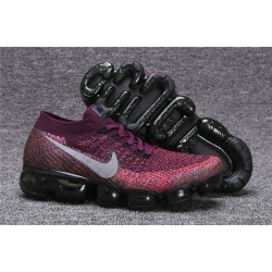 Nike Air VaporMax Flyknit Donna Scarpa Rosso Grigio