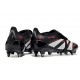Adidas Predator Elite Fold-over Tongue FG Nero Grigio 4 Rosso Lucido