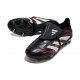 Adidas Predator Elite Fold-over Tongue FG Nero Grigio 4 Rosso Lucido