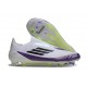 Scarpe adidas F50 Elite Laceless FG X Messi Ftwr Bianco Nero Core Unity Viola
