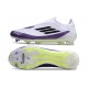 Scarpe adidas F50 Elite Laceless FG X Messi Ftwr Bianco Nero Core Unity Viola