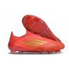 Scarpe adidas F50 Elite Laceless FG Rosso Solare Oro Met Rosso Vivace