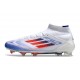 adidas F50 Elite Mid FG Nuovo Ftwr Bianco Rosso Solare Blu Lucido