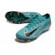 Scarpe Nike Zoom Mercurial Vapor XVI Elite FG Ciano Nero
