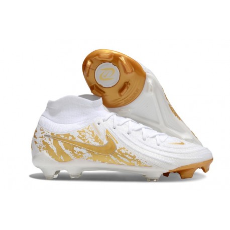 Nike Phantom Luna Elite II FG Nuovo Bianco Oro