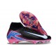 Nike Zoom Mercurial Superfly X Elite FG Nero Bianco Blu Rosa