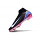 Nike Zoom Mercurial Superfly X Elite FG Nero Bianco Blu Rosa