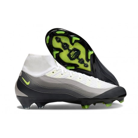 Nike Zoom Mercurial Superfly X Elite FG X AM95 SE Nero Neon Giallo Antracite Grafite Chiaro
