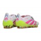 Adidas Predator Elite Fold-over Tongue FG Bianco Rosa Lucido Limone Lucido