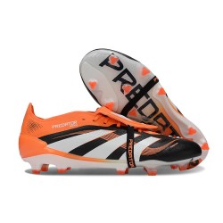 Adidas Predator Elite Fold-over Tongue FG Nero Bianco Arancione