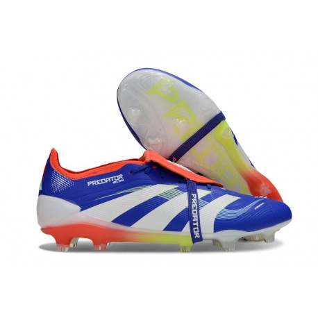 Adidas Predator Elite Fold-over Tongue FG Blu Bianco Rosso