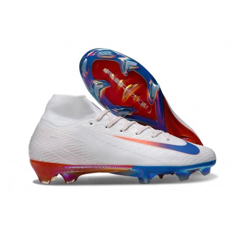 Scarpe Nike Mercurial Superfly 10 Elite FG Bianco Blu Rosso