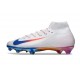 Scarpe Nike Mercurial Superfly 10 Elite FG Bianco Blu Rosso