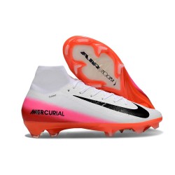Scarpe Nike Mercurial Superfly 10 Elite FG Bianco Rosso Nero