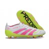 Scarpe da Calcio adidas Predator Elite FG Bianco Rosa Lucido Limone Lucido