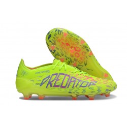 Scarpe adidas Predator Elite FG Limone Lucido Rosa Lucido Blu Fusion